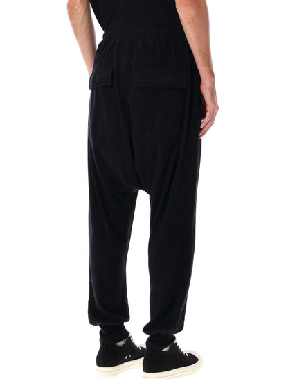 Rick Owens Drkshdw Black Jersey Prisoner Drawstring Pants
