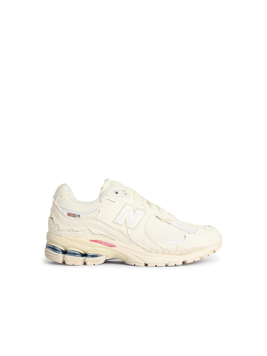 New Balance '2002 R' Ivory Fabric Sneakers