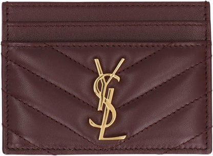 Saint Laurent Cassandre Quilted Leather Card Holder