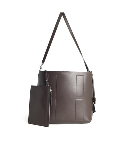 Hogan Chocolate Leather Bag