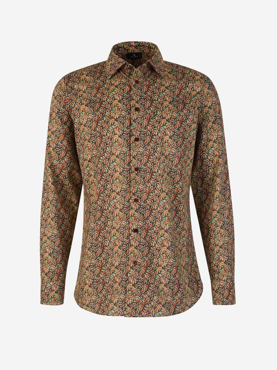 Etro Coconut Tree Cotton Shirt