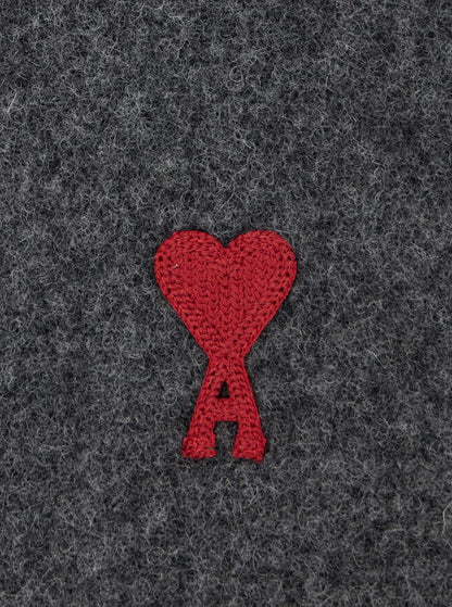Red AMI Paris De Coeur Scarf