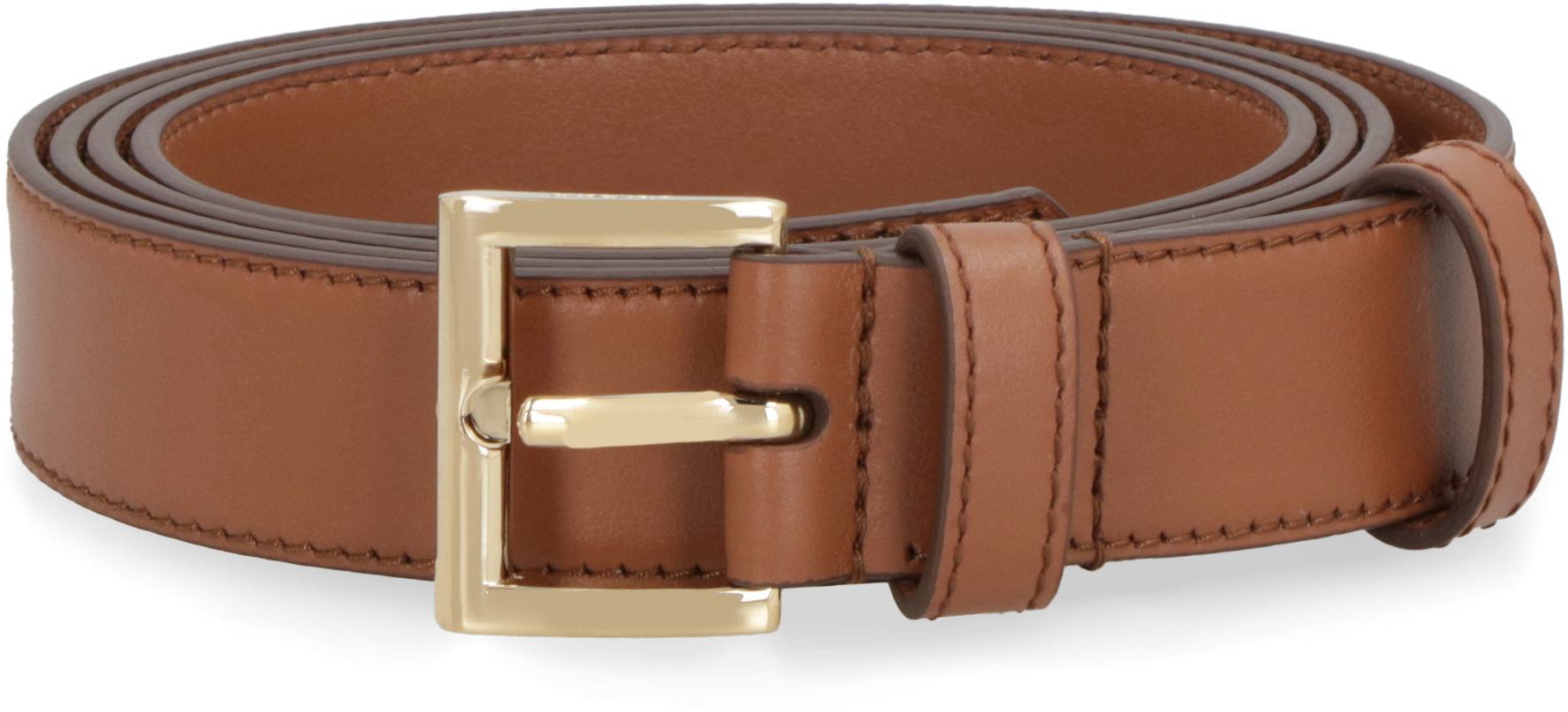 Prada Calf Leather Belt With Buckle