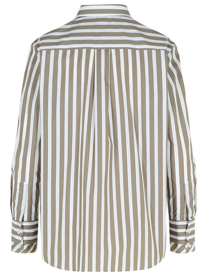 Fay Green Cotton Blend Shirt