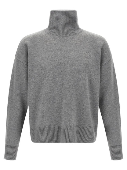 AMI Paris Puff Logo Sweater