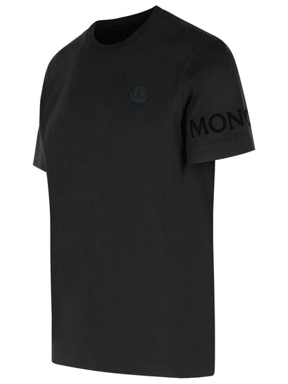 Moncler Black Cotton T-Shirt