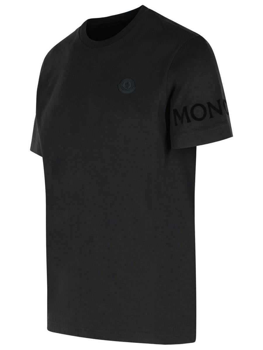 Moncler Black Cotton T-Shirt