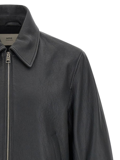 AMI Paris 'Ami De Coeur' Bomber Jacket