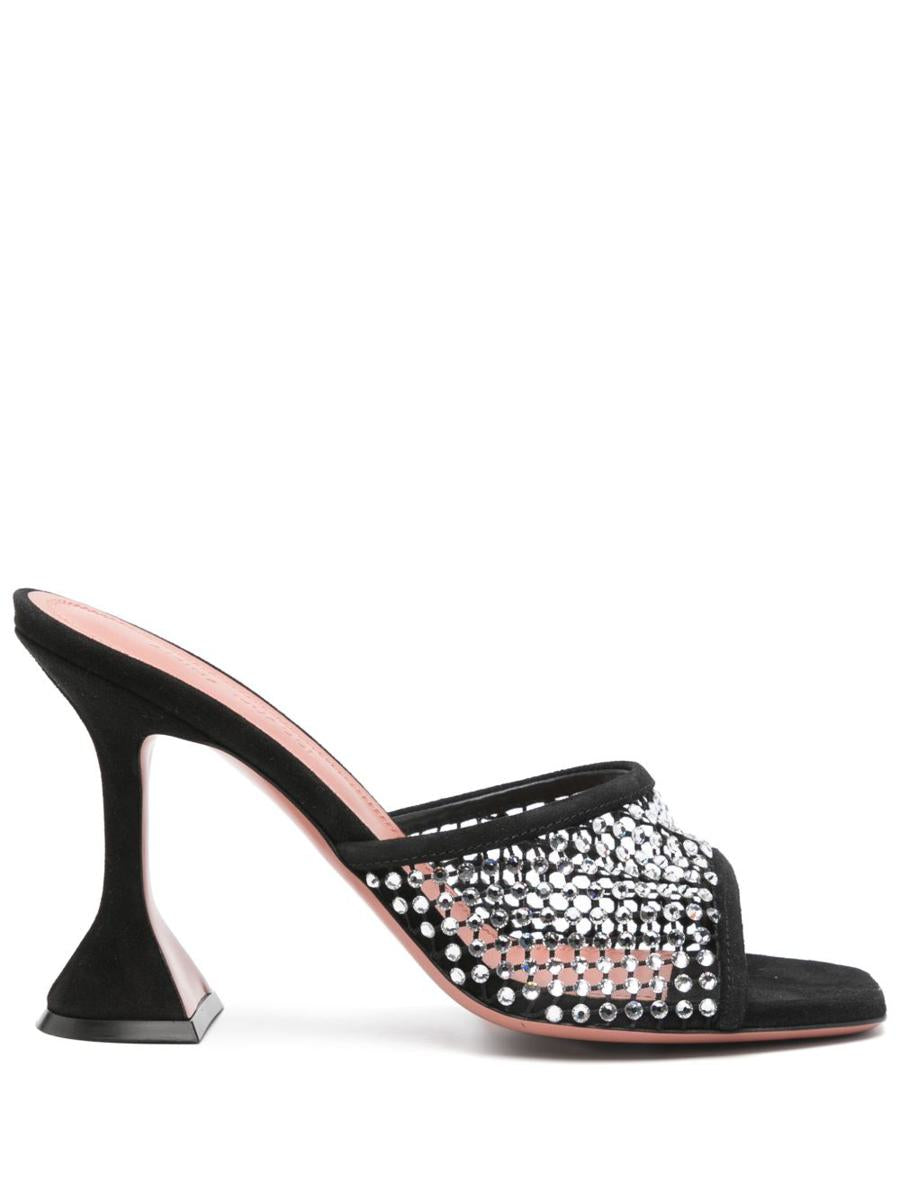 Amina Muaddi Lupita Crystal Mules