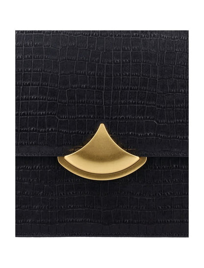 Sessun Sessùn Diviluz E Crocodile-Print Leather Box Bag