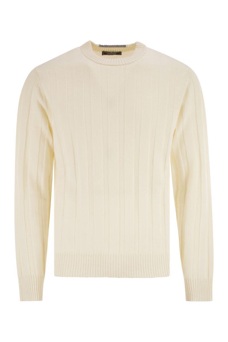 Peserico Wool And Cashmere Ribbed Jumper