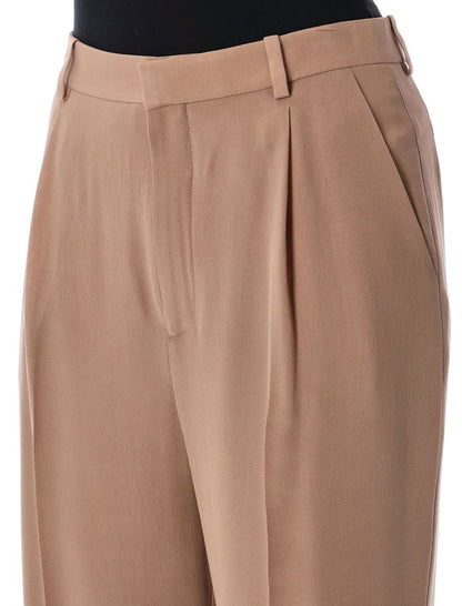 Saint Laurent Silk Crepe Pants