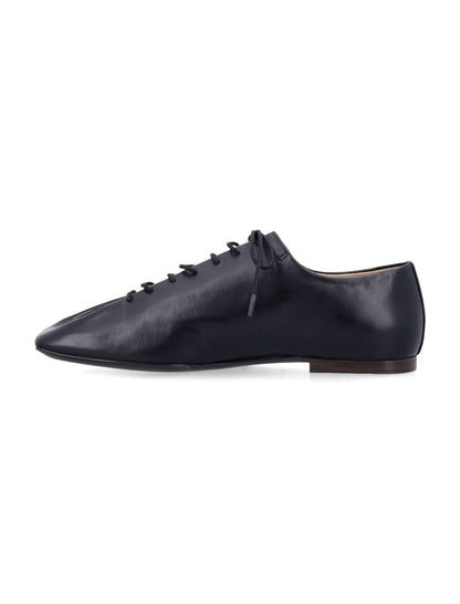 Lemaire Souris Flat Nappa Derbies Black