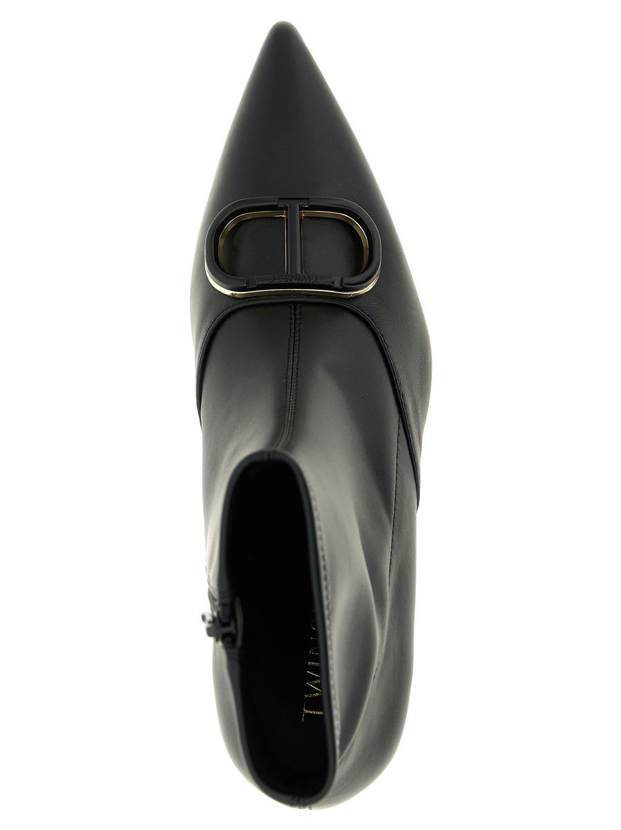Twinset 'Oval T' Ankle Boots