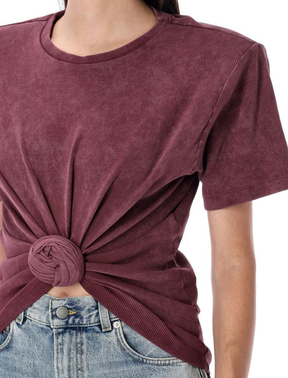 Magda Butrym Knotted Ribbed T-Shirt