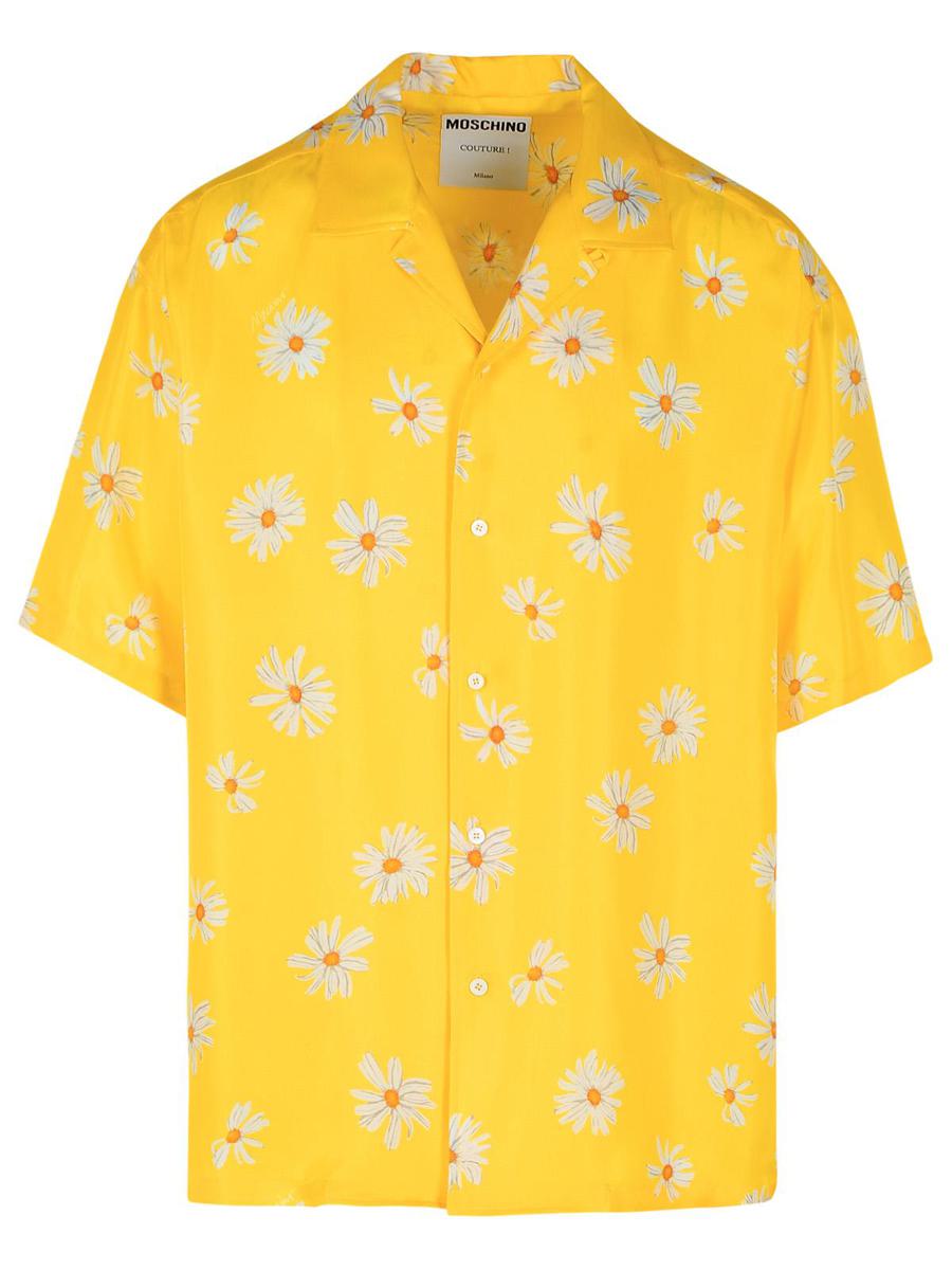 Moschino Yellow Silk Shirt