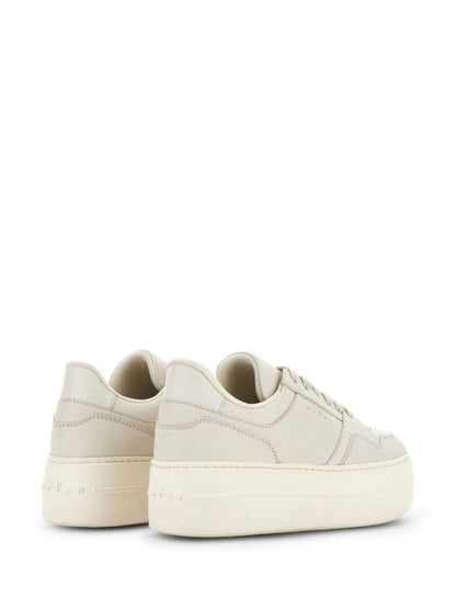 Hogan Light Beige Calf Leather Sneakers