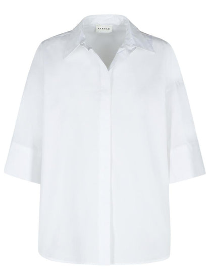 P.A.R.O.S.H. White Cotton Shirt