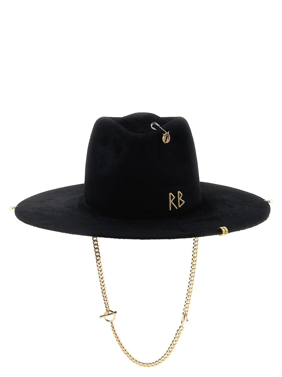 Ruslan Baginskiy 'Chain Strap Fedora' Hat
