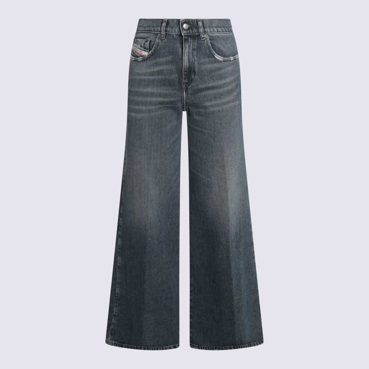 Diesel Blue Cotton Denim Jeans