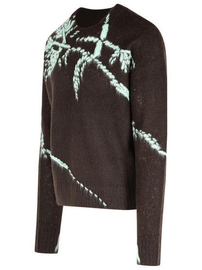 Dries Van Noten Brown Wool Blend Sweater
