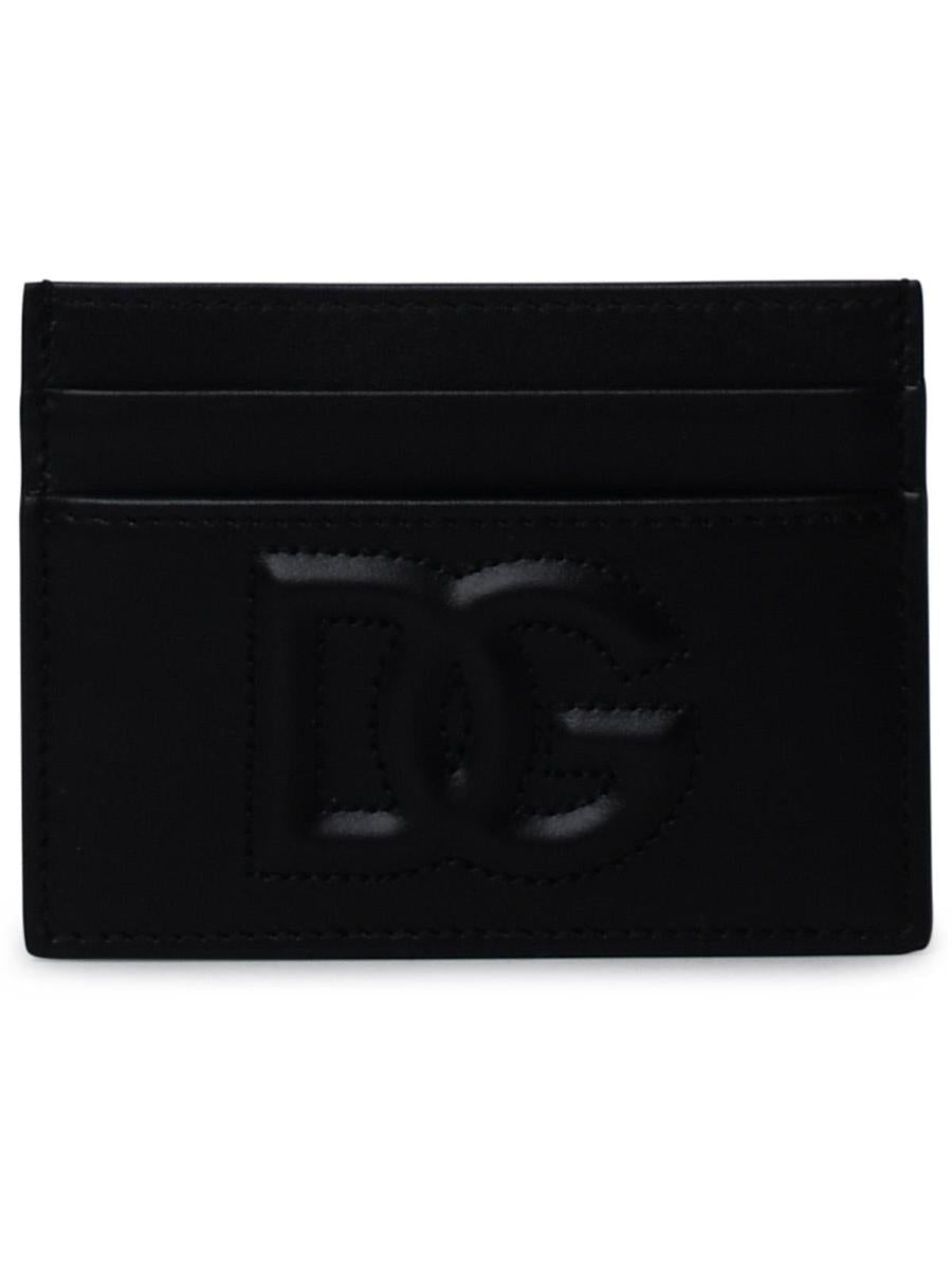 Dolce & Gabbana Black Leather Card Holder