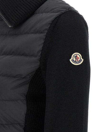 Moncler Two-Material Cardigan