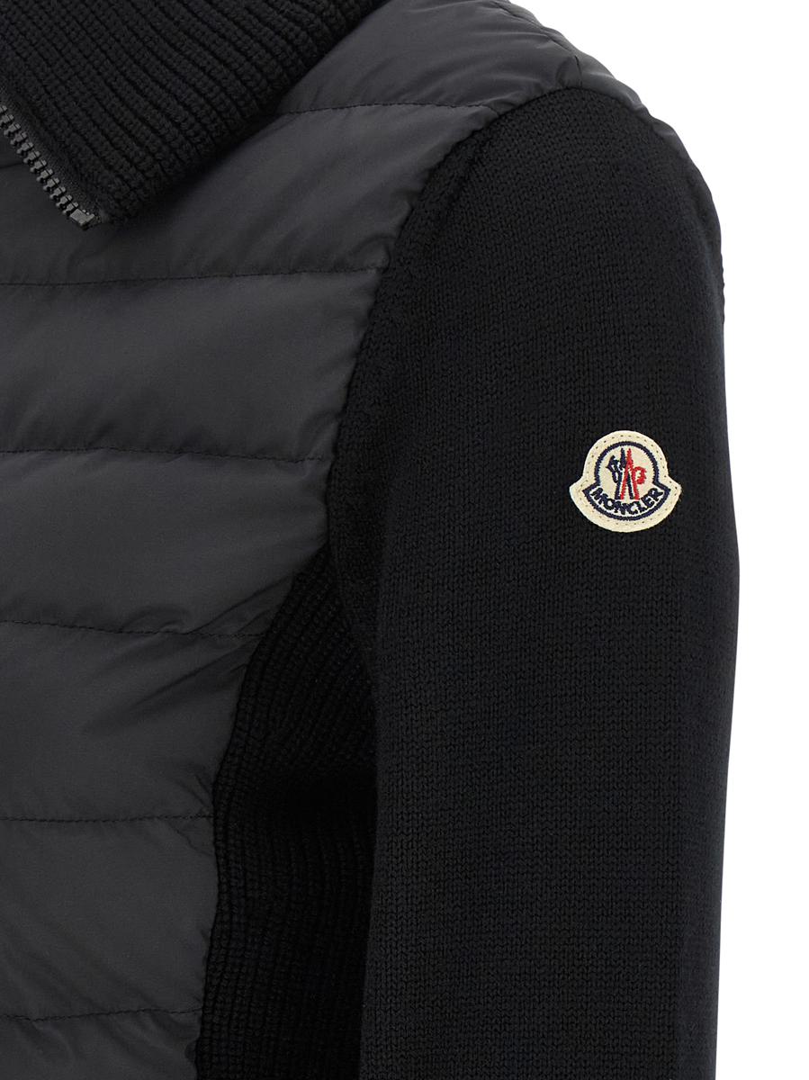 Moncler Two-Material Cardigan