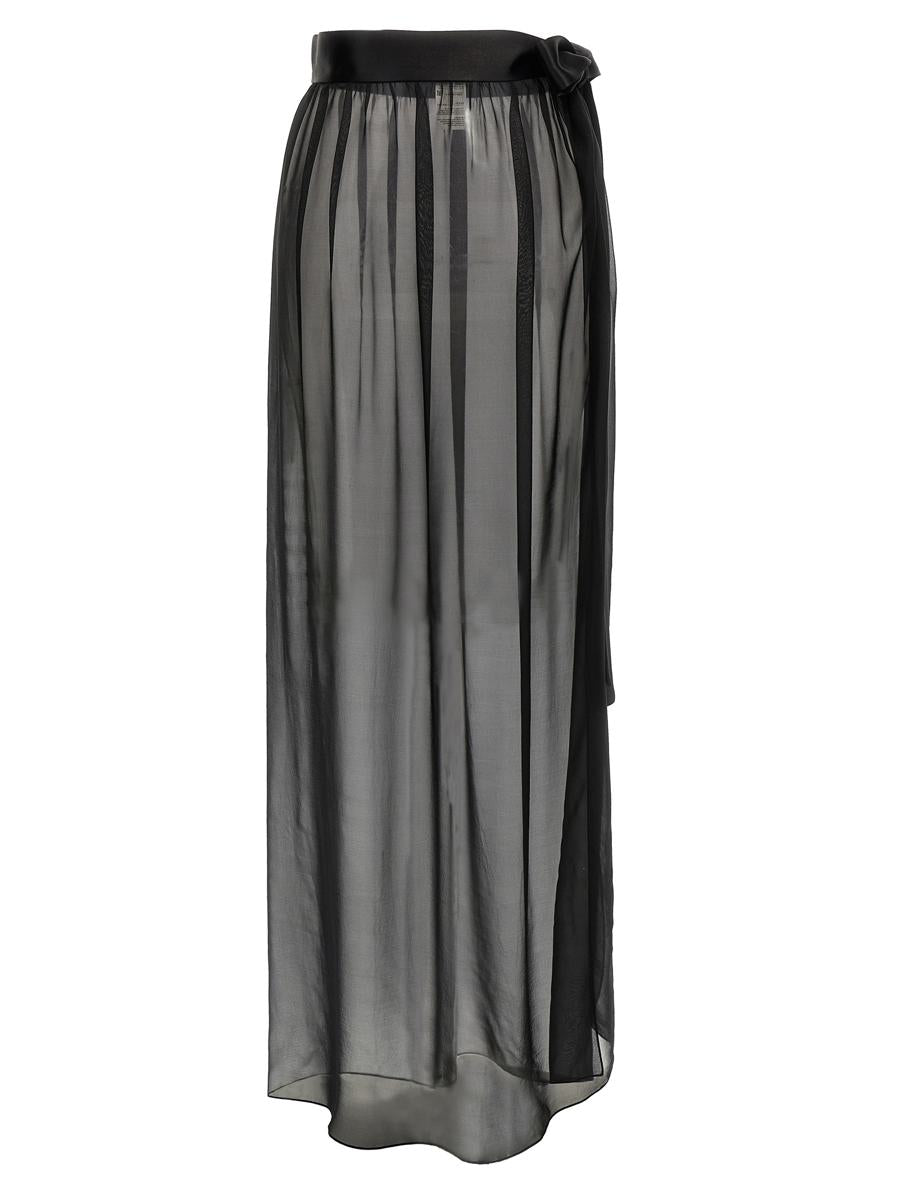 Dolce & Gabbana Chiffon Long Skirt