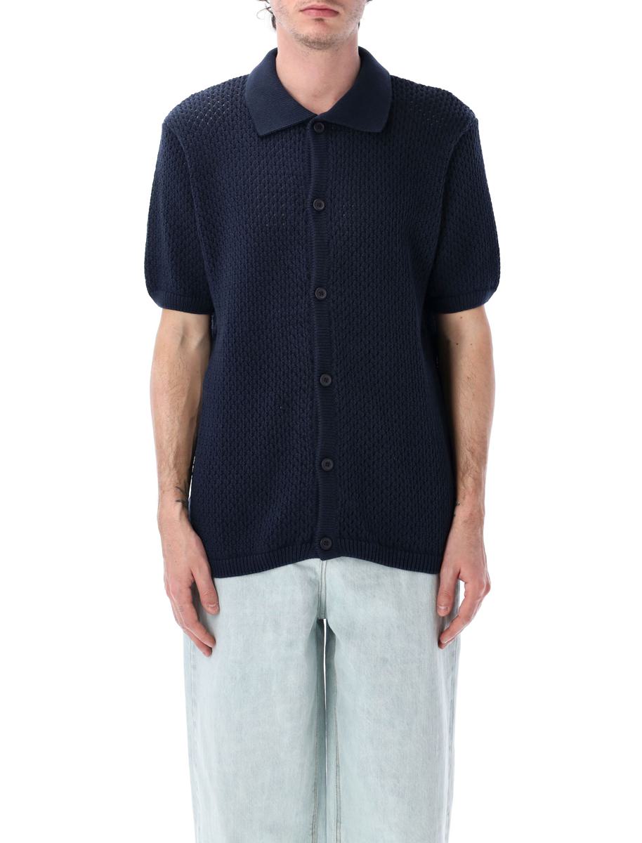 Arte Crochet Knit Button Shirt