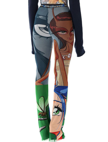 Ottolinger Julien Ceccaldi Multicolor Printed Pants