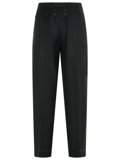 Maison Margiela Black Virgin Wool Trousers