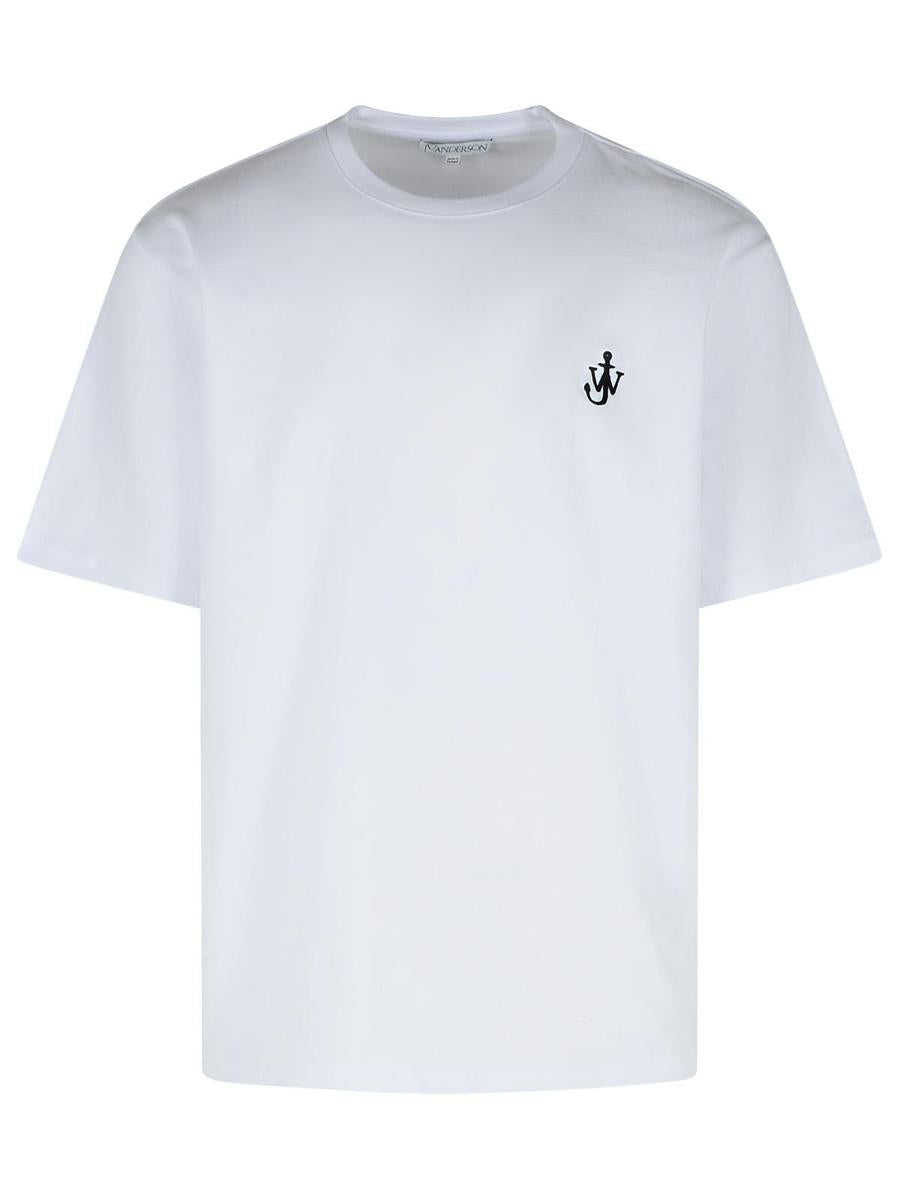 JW Anderson 'Anchor' White Cotton T-Shirt