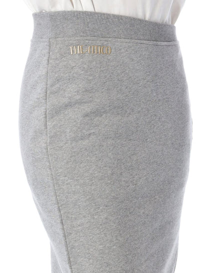 The Attico Fleece Midi Skirt