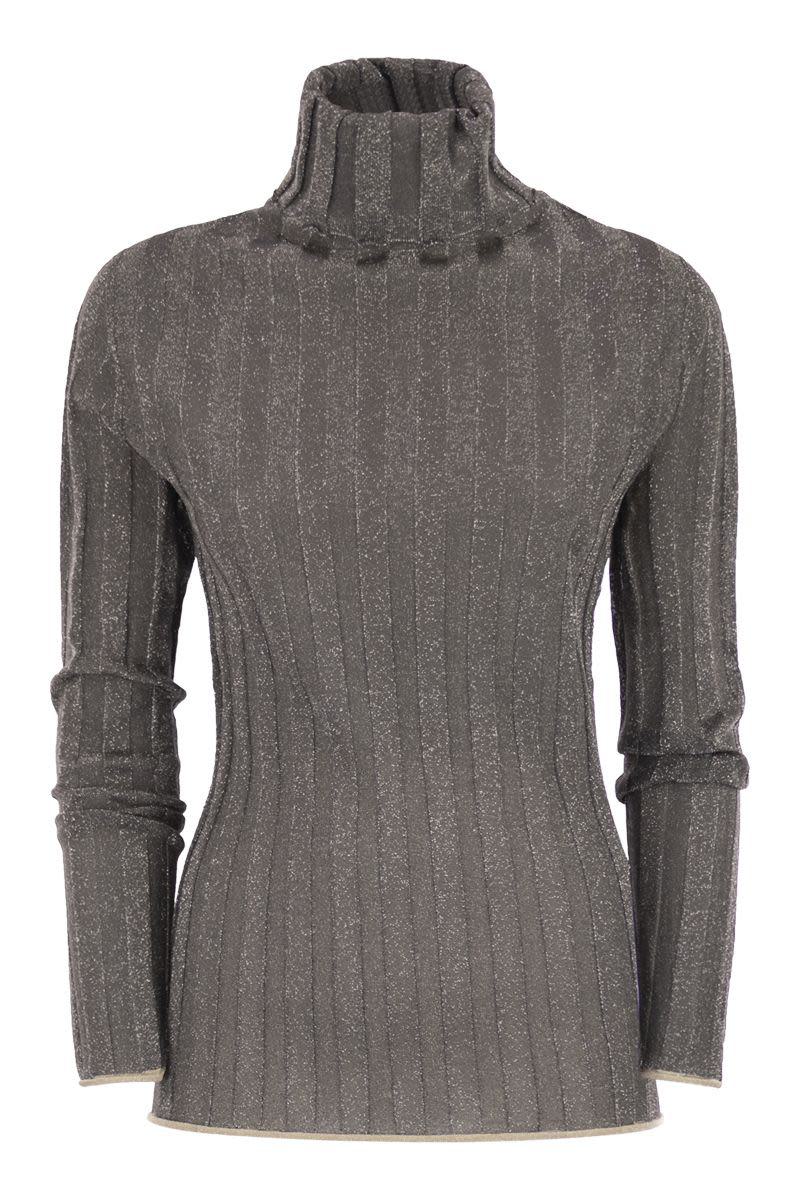 Fabiana Filippi Ribbed Turtleneck With Lurex