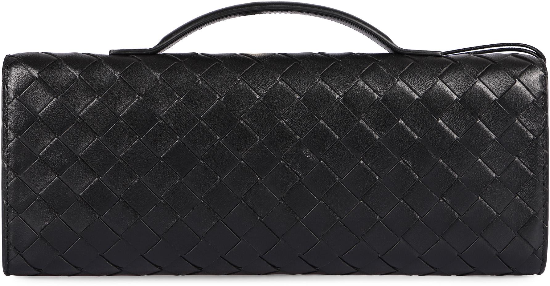 Bottega Veneta Andiamo Leather Clutch