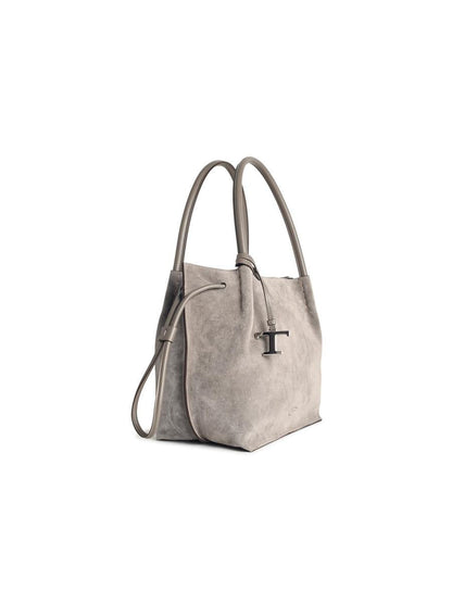 Tod'S Grey Suede Bag
