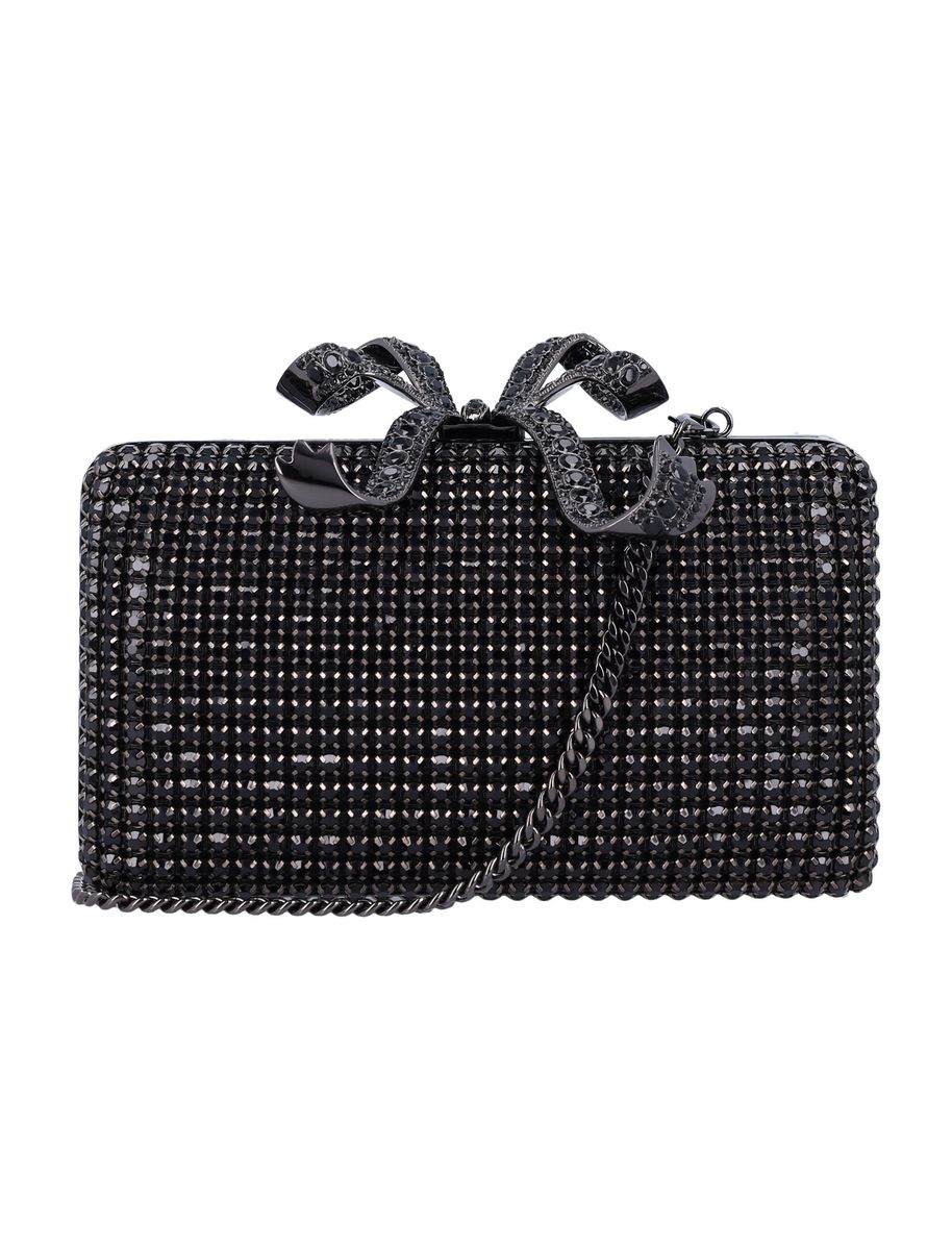 Self-Portrait Crystal Box Clutch