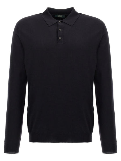 Zanone Wool Polo Shirt