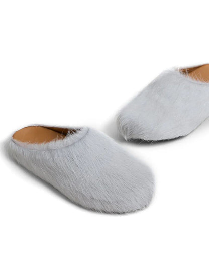 Marni Slippers Fussbett Sabot With Round Toe