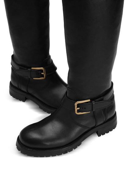Dolce & Gabbana Calfskin Biker Boots