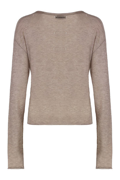 Pinko Salomone Long Sleeve Sequin Top