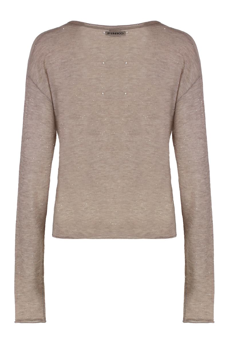 Pinko Salomone Long Sleeve Sequin Top