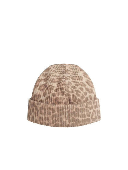 Ganni 'Leo' Multicoloured Wool Blend Beanie