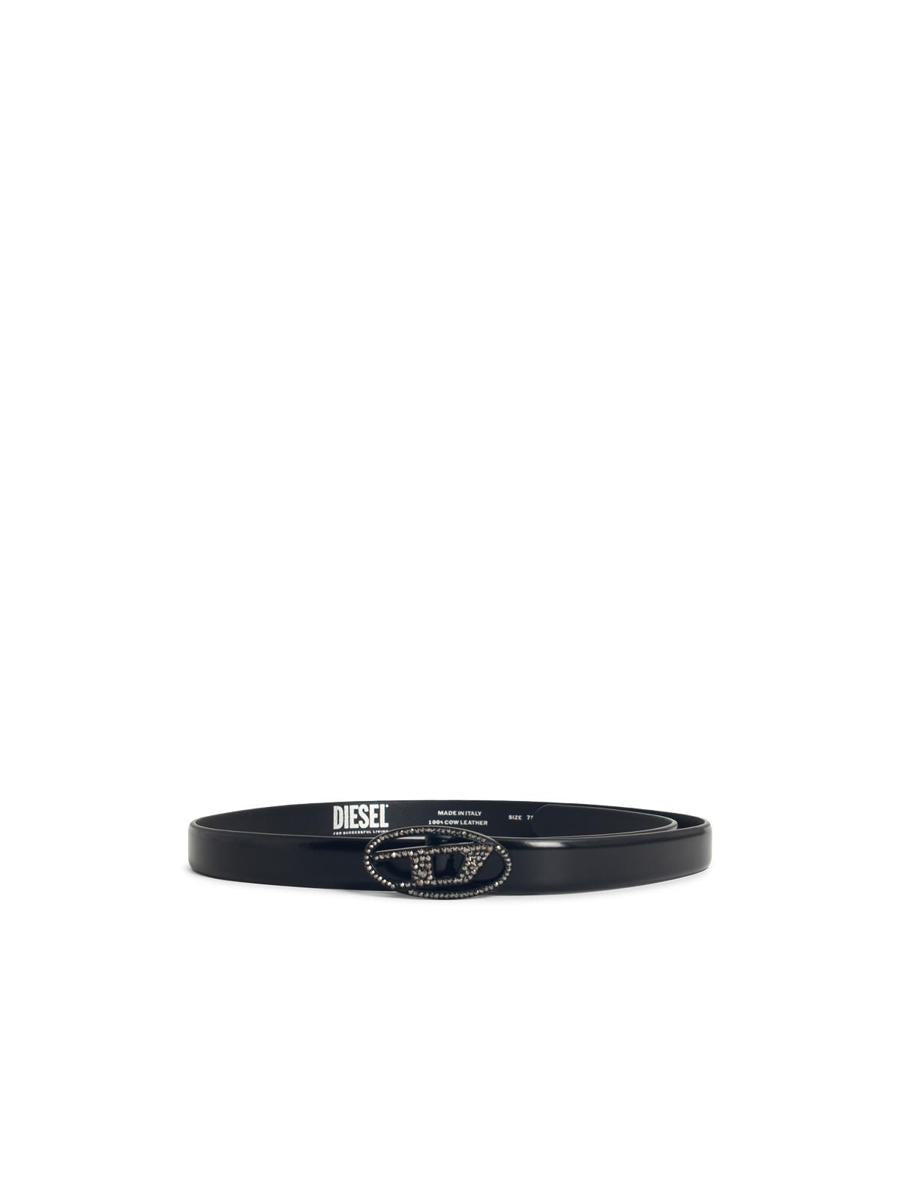 Diesel Low Black Leather Belt