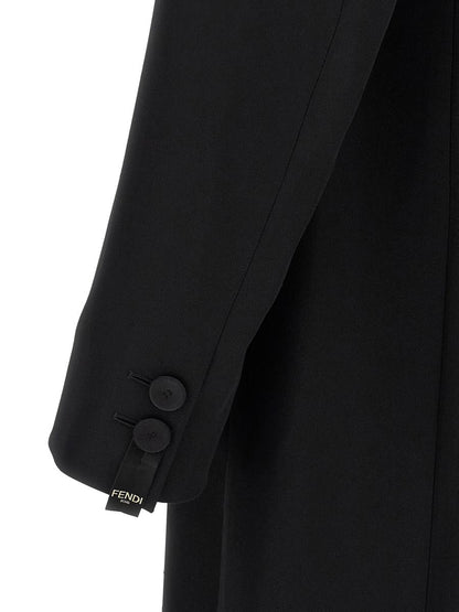 Fendi Crepe Wool Coat
