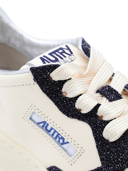 Autry "Medalist Low" Double Leather Sneakers Shoes