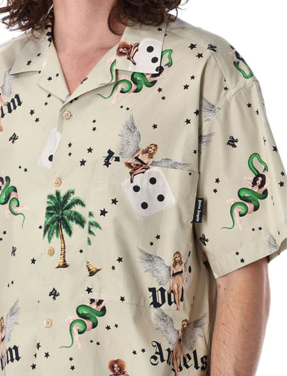 Palm Angels Pin-Up Bowling Shirt