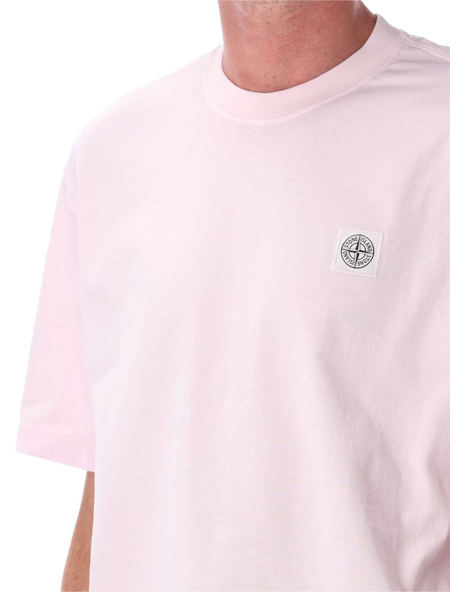 Stone Island Compass Patch Cotton T-Shirt