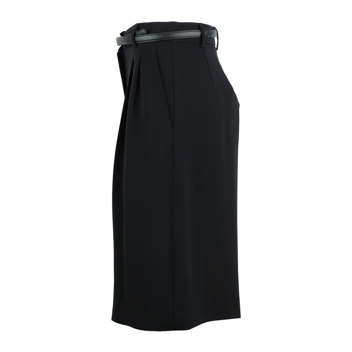Max Mara Black Cady Bermuda Shorts
